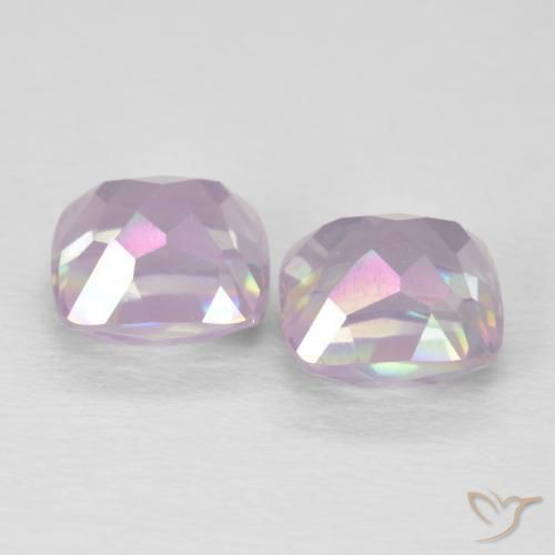 Gemme di Quarzo mistico Multicolore naturale da 3.22 ct, Taglio a cuscino, VVS