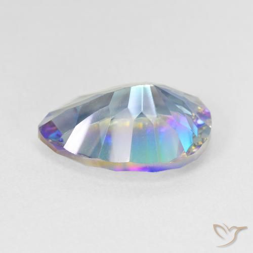 Quarzo mistico Multicolore naturale da 5.26 ct, Forma a pera, VVS-VS