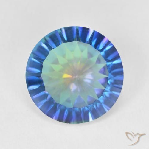 5.08ct Naturale Multicolore Quarzo mistico, Rotondo, VVS-VS