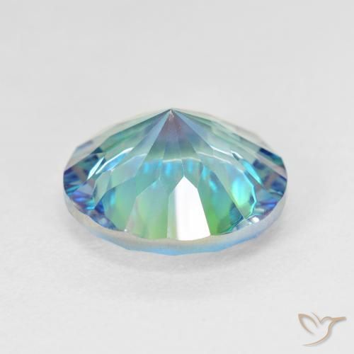 Quarzo mistico Multicolore naturale da 5.29 ct, Rotondo, VVS-VS