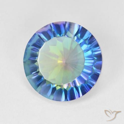 Quarzo mistico Multicolore naturale da 4.88 ct, Rotondo, VVS-VS