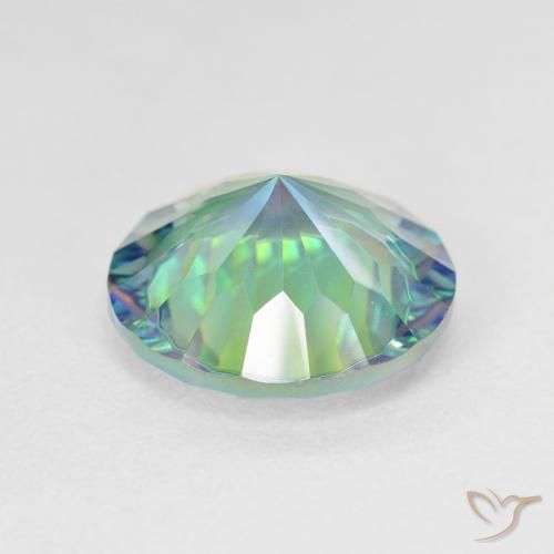 Quarzo mistico Multicolore naturale da 4.88 ct, Rotondo, VVS-VS