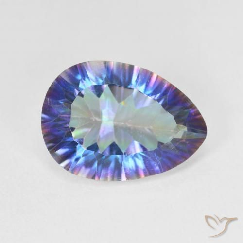 Quarzo mistico Multicolore naturale da 4.78 ct, Forma a pera, VS