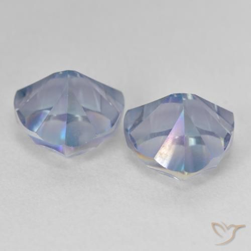 Gemme di Quarzo mistico Multicolore Blu naturale da 5.45 ct, Taglio trillion, VS