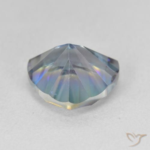 Quarzo mistico Multicolore Blu naturale da 3.10 ct, Taglio trillion, VVS-VS