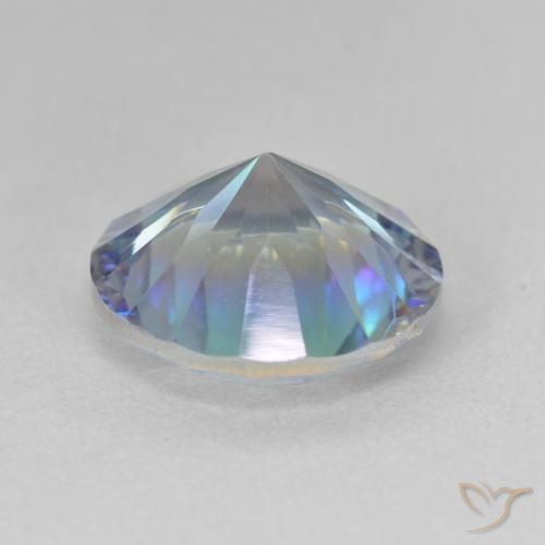 Quarzo mistico Multicolore Blu naturale da 5.24 ct, Rotondo, VVS-VS