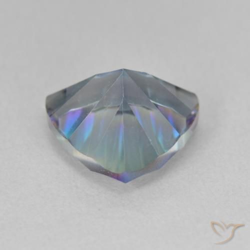 Quarzo mistico Multicolore Blu naturale da 2.97 ct, Taglio trillion, VVS-VS