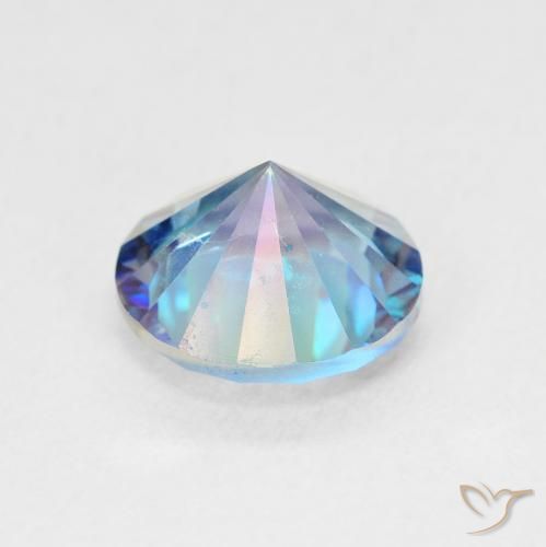 Quarzo mistico Multicolore naturale da 1.65 ct, Rotondo, VVS-VS
