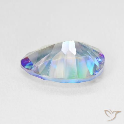 Quarzo mistico Multicolore naturale da 4.94 ct, Forma a pera, VS