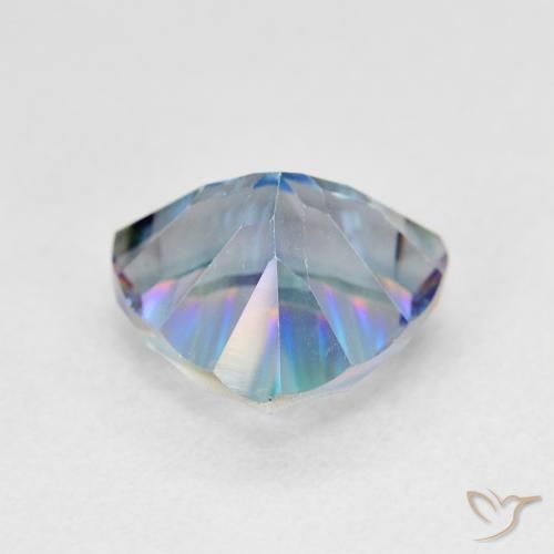 Quarzo mistico Multicolore Blu naturale da 3.01 ct, Taglio trillion, VS