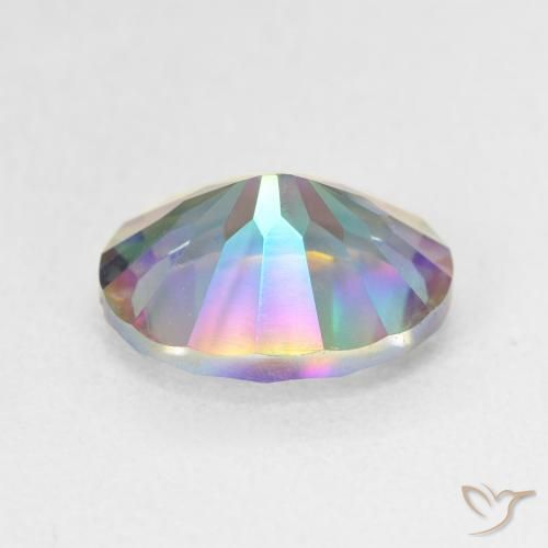 Quarzo mistico Multicolore Blu naturale da 3.21 ct, Ovale, VS