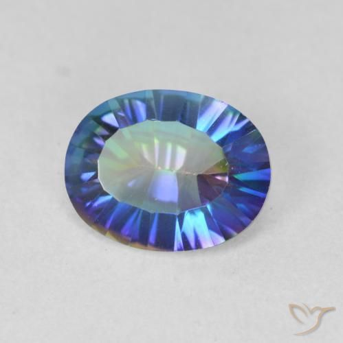 Quarzo mistico Multicolore naturale da 1.62 ct, Ovale, VS