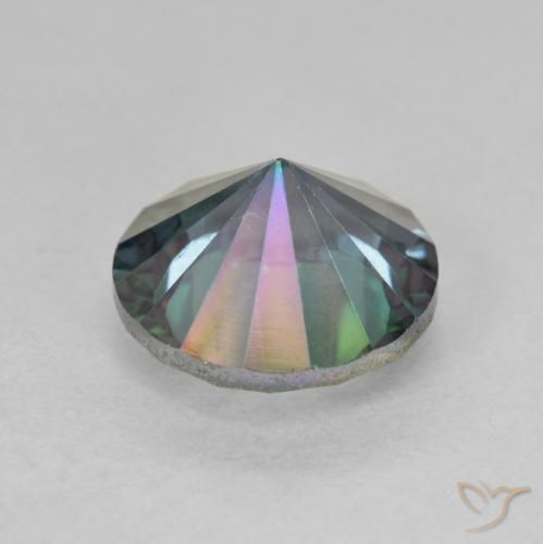 Quarzo mistico Multicolore naturale da 2.54 ct, Rotondo, VVS-VS