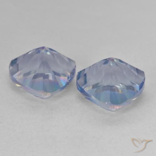 Gemme di Quarzo mistico Multicolore naturale da 3.73 ct, Taglio trillion, VS