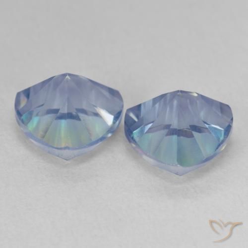 Gemme di Quarzo mistico Multicolore naturale da 3.75 ct, Taglio trillion, VVS-VS