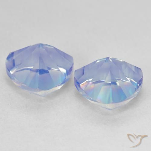 Gemme di Quarzo mistico Multicolore Blu naturale da 3.74 ct, Taglio trillion, VVS-VS