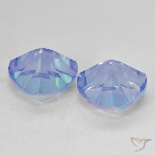 Gemme di Quarzo mistico Multicolore naturale da 3.65 ct, Taglio trillion, VVS-VS