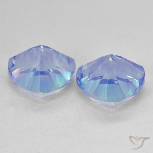 Gemme di Quarzo mistico Multicolore naturale da 3.60 ct, Taglio trillion, VVS-VS