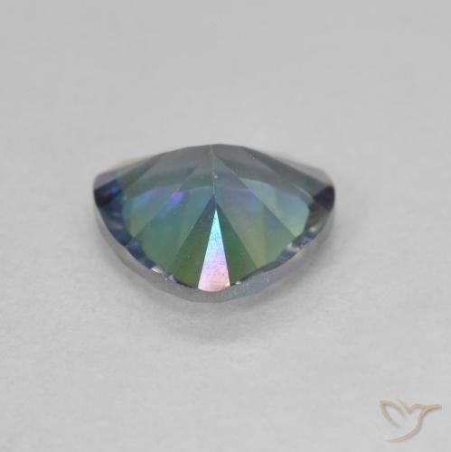 Quarzo mistico Multicolore naturale da 1.26 ct, Taglio trillion, VVS-VS