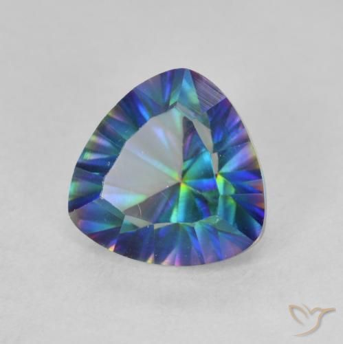 Quarzo mistico Multicolore naturale da 1.87 ct, Taglio trillion, VVS-VS