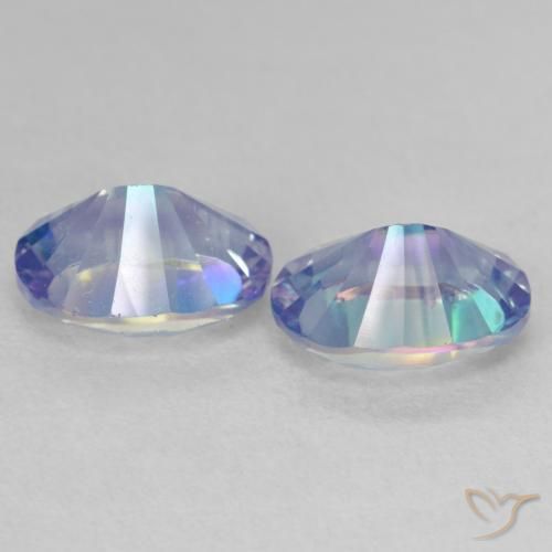 Gemme di Quarzo mistico Multicolore naturale da 3.50 ct, Ovale, VVS-VS