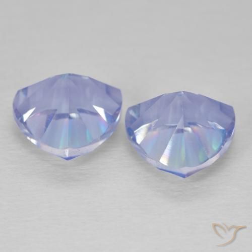 Gemme di Quarzo mistico Multicolore Blu naturale da 3.69 ct, Taglio trillion, VVS-VS