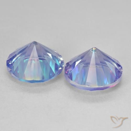 Gemme di Quarzo mistico Multicolore naturale da 6.88 ct, Rotondo, VS