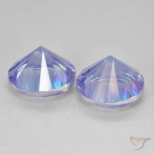 Gemme di Quarzo mistico Multicolore naturale da 7.24 ct, Rotondo, VVS