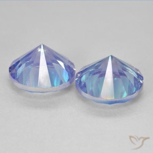 Gemme di Quarzo mistico Multicolore naturale da 7.14 ct, Rotondo, VVS-VS