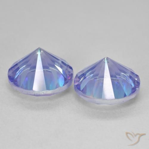 Gemme di Quarzo mistico Multicolore naturale da 7.02 ct, Rotondo, VVS-VS