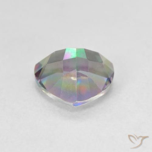 Quarzo mistico Multicolore naturale da 1.11 ct, Taglio trillion, VVS