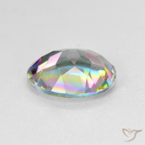 Quarzo mistico Multicolore naturale da 2.90 ct, Ovale, VVS