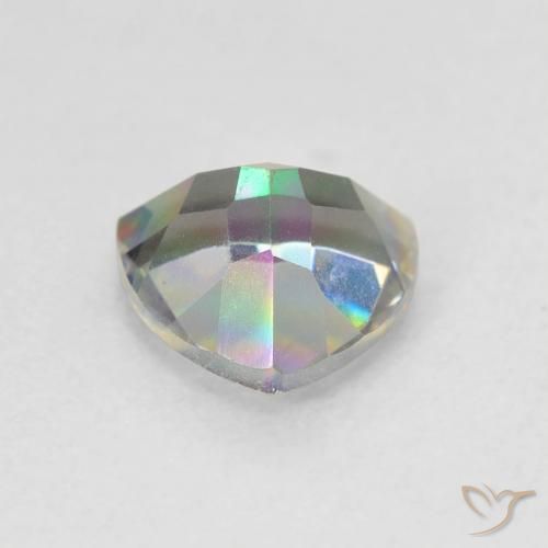 Quarzo mistico Multicolore naturale da 1.04 ct, Taglio trillion, VVS