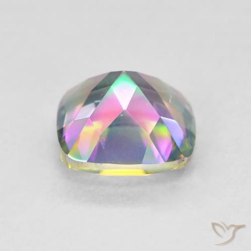 Quarzo mistico Multicolore naturale da 1.40 ct, Cuscino, VVS
