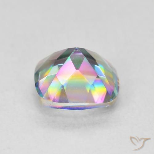 Quarzo mistico Multicolore naturale da 1.40 ct, Cuscino, VVS