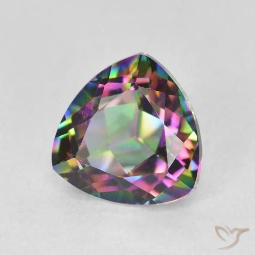 Quarzo mistico Multicolore naturale da 1.75 ct, Taglio trillion, VS