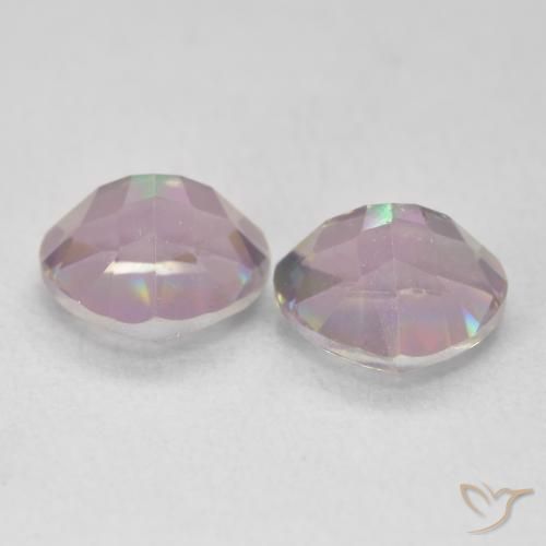 Gemme di Quarzo mistico Multicolore naturale da 2.28 ct, Taglio trillion, VVS-VS