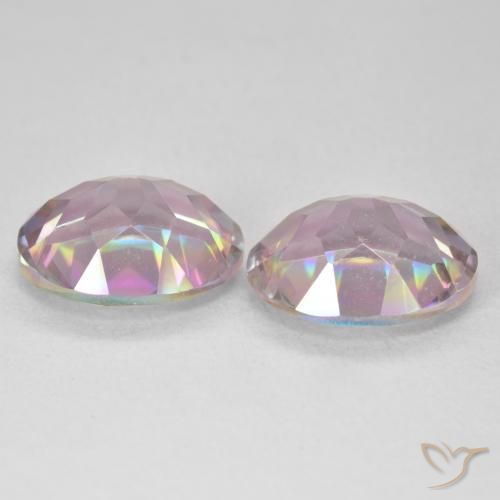 Gemme di Quarzo mistico Multicolore naturale da 6.35 ct, Ovale, VVS-VS
