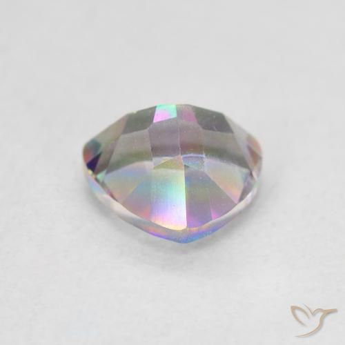 Quarzo mistico Multicolore naturale da 1.06 ct, Taglio trillion, VVS