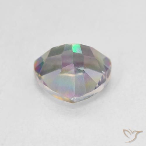 Quarzo mistico Multicolore naturale da 1.15 ct, Taglio trillion, VVS