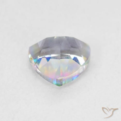 Quarzo mistico Multicolore naturale da 0.75 ct, Taglio trillion, VVS