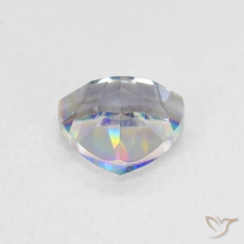 Quarzo mistico Multicolore naturale da 0.77 ct, Taglio trillion, VVS