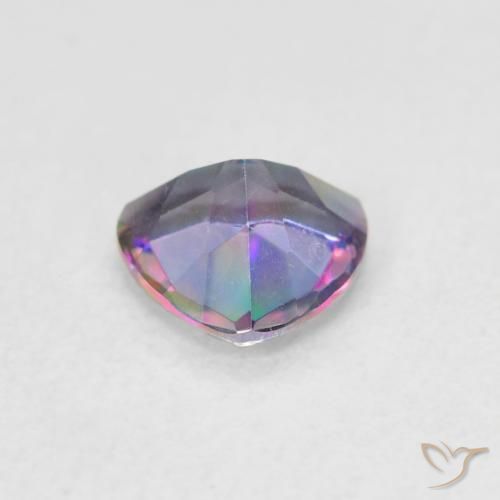 Quarzo mistico Multicolore naturale da 0.64 ct, Taglio trillion, VVS