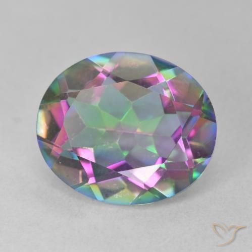 Quarzo mistico Multicolore naturale da 5.49 ct, Ovale, VS