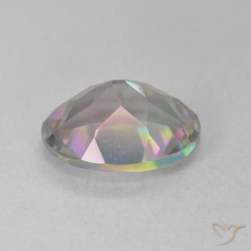 Quarzo mistico Multicolore naturale da 3.15 ct, Ovale, VVS