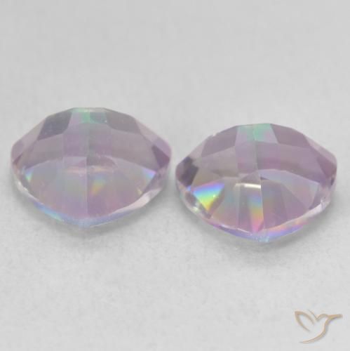 Gemme di Quarzo mistico Multicolore naturale da 2.17 ct, Taglio trillion, VVS