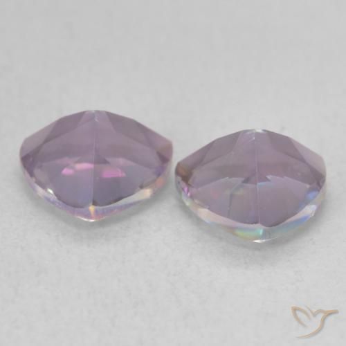 Gemme di Quarzo mistico Multicolore naturale da 1.38 ct, Taglio trillion, VVS
