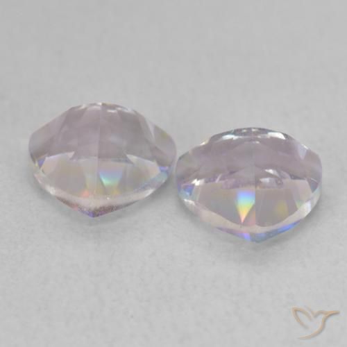Gemme di Quarzo mistico Multicolore naturale da 1.53 ct, Taglio trillion, VVS