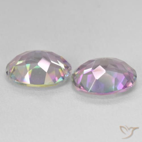 Gemme di Quarzo mistico Multicolore naturale da 6.11 ct, Ovale, VVS-VS