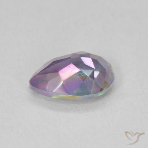 Quarzo mistico Multicolore naturale da 0.65 ct, Forma a pera, VVS-VS